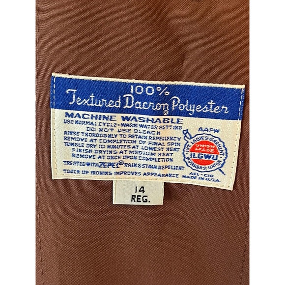 Misty Harbor Women's Any Weather Trench Coat 14 R Vintage Textured - Picture 12 of 14